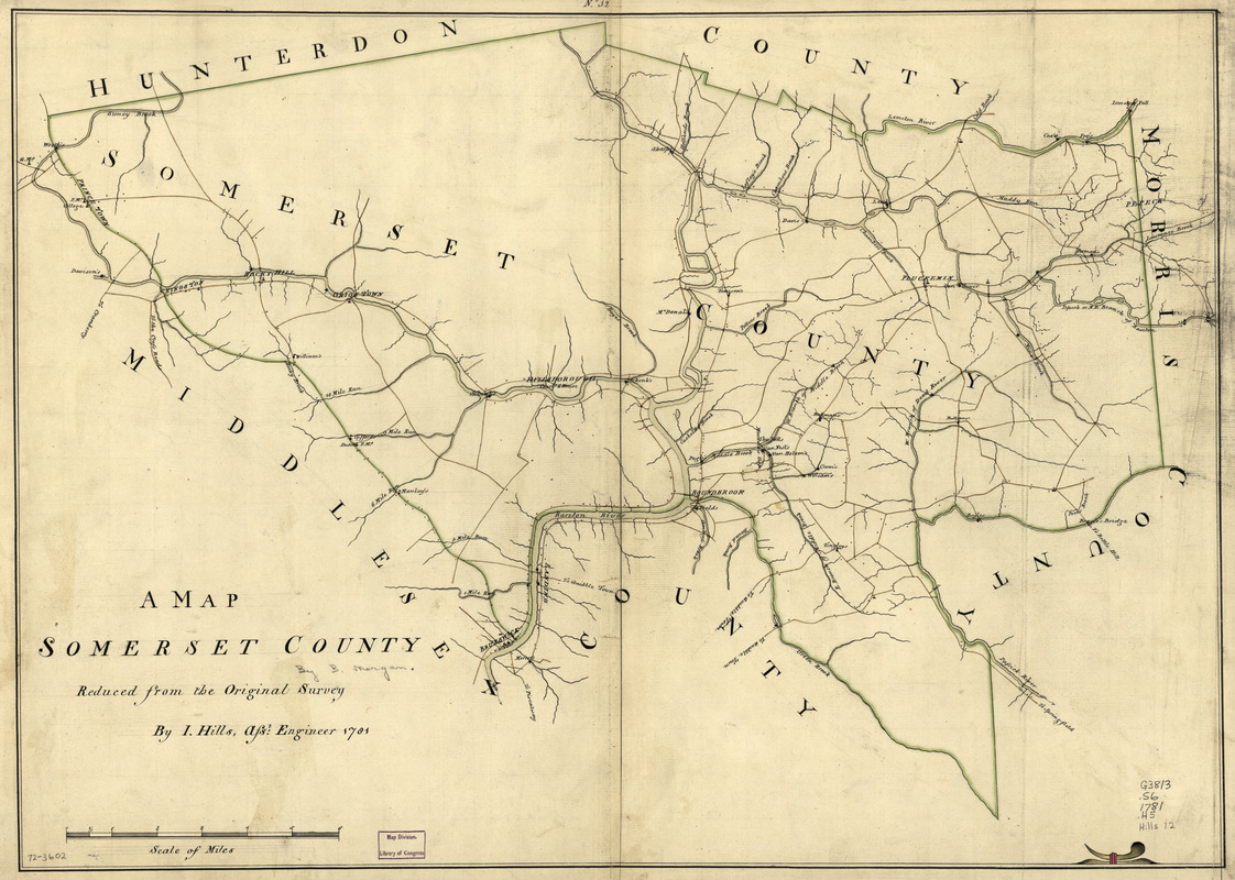 A map, Somerset County