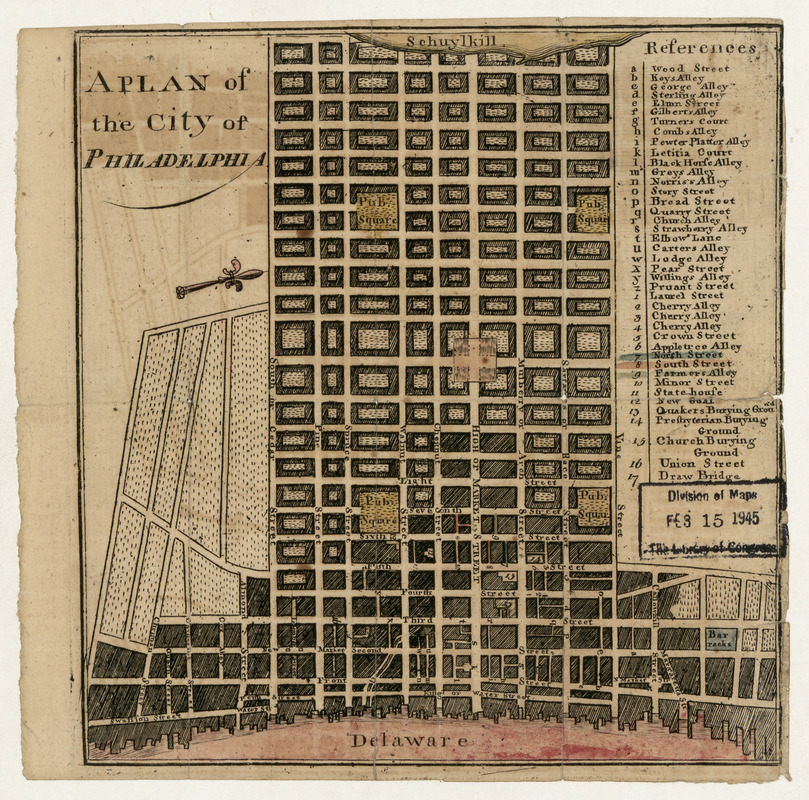 A plan of the city of Philadelphia