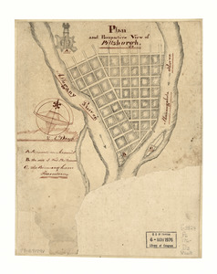 Plan and perspective view of Pittsburgh