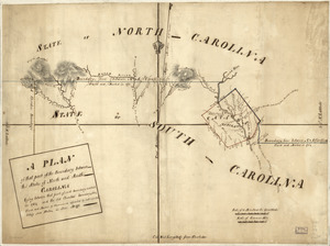 A Plan of that part of the boundary between the states of North and South Carolina