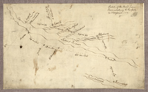 Sketch of the road from Fredericksburg to Norfolk in Virginia