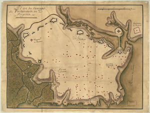 Plan des ouvrages de Portsmouth en Virginie