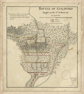 Battle of Guildford fought on the 15th of March 1781