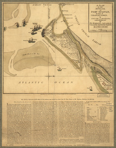 A Plan of the attack of Fort Sulivan