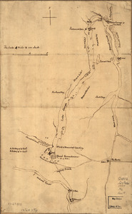 Plan of the attack on Fort William Henry and Ticonderoga