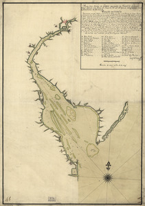 Plano de la Bahia de la Ware y entrada de Filadelfie
