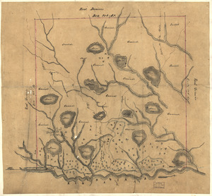 Map of Las Ormigas Grant, Sabine and DeSoto Parishes, Louisiana
