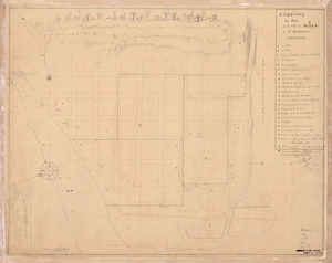 Esquisse du plan de la ville du Mole à St. Domingue
