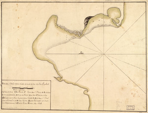 Plano de la Bahía de Ocoa situado en la banda del sur de la Ysla Española