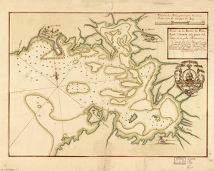 Plano de la Bahía de Fort Real cituado a la parte del oeste de la Ysla Martinica