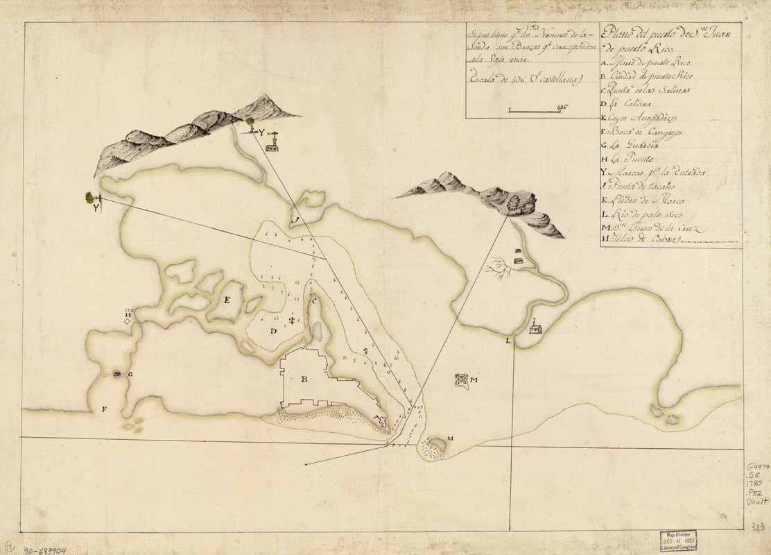 Plano del puerto de Sn. Juan de Puerto Rico