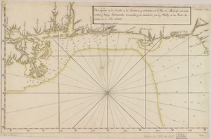 Descripción de la costa de la Luciana y entrada en el Río de Micisipi con sus sondas y bajos, nuebamente correjido y enmendado por los pilotos de la Real Armada en el año de 1769