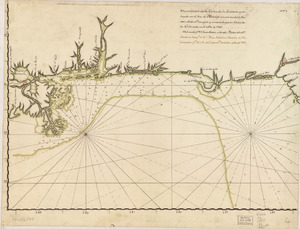 Descripción de la costa de la Luciana y entrada en el Río de Micisipi con sus sondas y bajos, nuebamte. correjido y enmendado por los pilotos de la Rl. Armada en el año de 1769