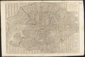 Plan de la ville et faubourgs de Paris, divisé en 12 mairies