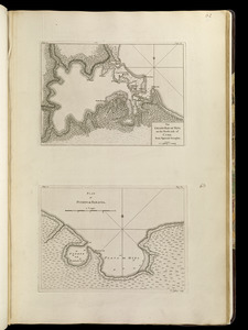 The grand bay of Nipe on the north side of Cuba from Spanish draughts ; Plan of Puerto de Baracoa