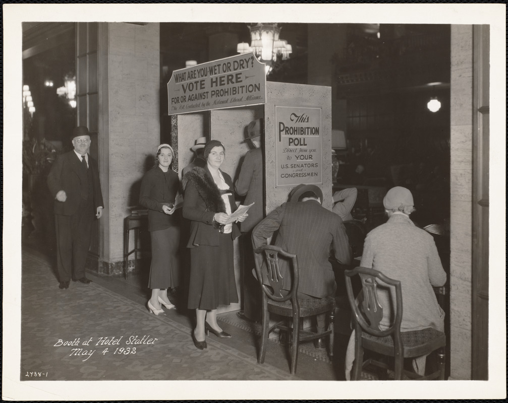Booth at Hotel Statler, May 4, 1932