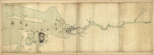 Penobscot River and Bay, with the operations of the English fleet, under Sir George Collyer