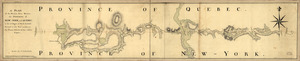 A plan of the division line between the provinces of New-York and Quebec