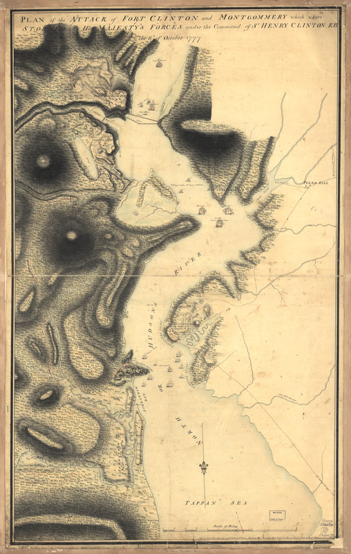 Plan of the attack of Fort Clinton and Montgomery which where [sic] stormed by His Majesty's forces