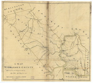 A map, Middlesex County