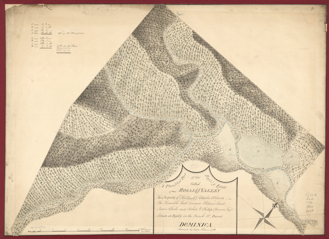 A plan of that part of the Rosalij Estate called Rosalij Valley