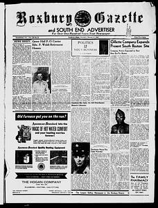 Roxbury Gazette and South End Advertiser, August 11, 1960