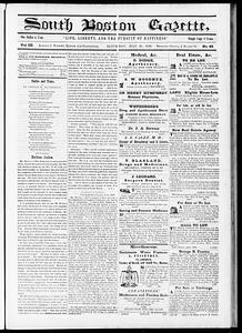 South Boston Gazette, July 21, 1849