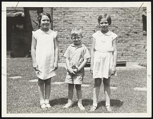 Children of Jack Sharkey L to R Dorothy, 8 Jack 4 and Marilyn 7.