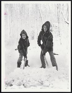 L to R: John W. Cook - 9. Peter M. Cook - 10, both of Trapelo Rd. Lincoln.