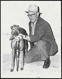 With Valor - LB's Mixed Valor, winner of Wonderland's Inaugural, is shown with trainer Buck Kershaw. Mixed Valor won Inaugural after placing second in derby at St. Petersburg.