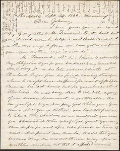 Letter from Zadoc Long to John D. Long, September 24, 1866