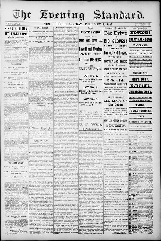 Evening Standard. February 07, 1887 - Digital Commonwealth