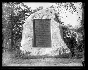 World War tablet, Concord, Mass.