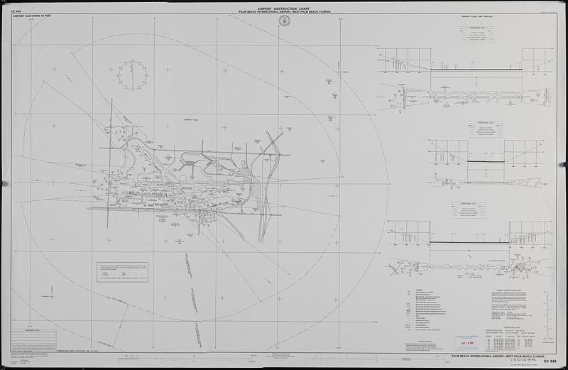 Airport obstruction chart, OC 449, Palm Beach International Airport, West Palm Beach, Forida