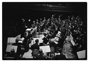 Harvard & Radcliffe Glee Clubs symphony Boulanger conducting, Symphony Hall