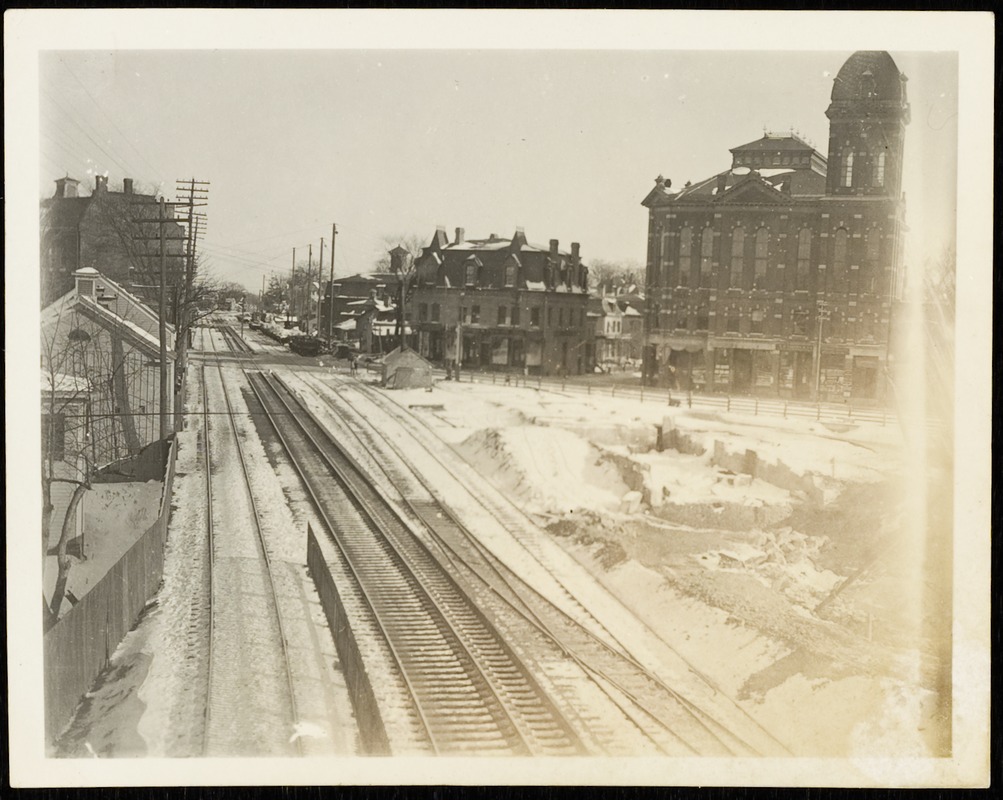 Newton Photographs Collection : Newton Corner, Nonantum Square and Centre Street, 1893-1898. - Loveland Photographs - Newton Corner -