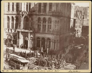 From 3rd floor of Pelham Building (about 12:45, corner of Tremont & Boylston Sts., Boylston Street explosion)
