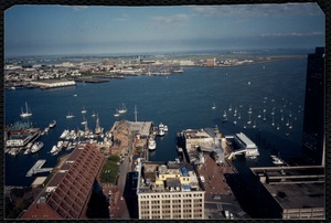 Photograph from Custom House tower, waterfront and North End