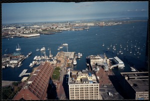 Photograph from Custom House tower, waterfront and North End