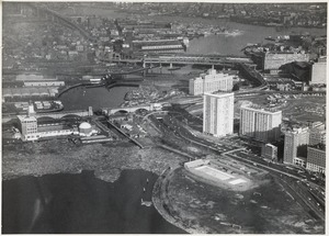 Aerial view of lower Charles River