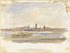 Boston from a point near the Museum of Fine Arts
