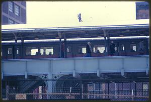 Older elevated streetcar platform at North Station