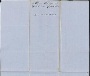 Alfred O. Ingersoll to George Coffin, 27 January 1850