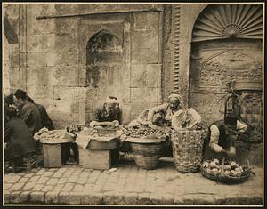 A characteristic group of street merchants of Constantinople