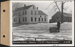 Winthrop H. Boyd, house and barn, Oakham, Mass., Mar. 6, 1941