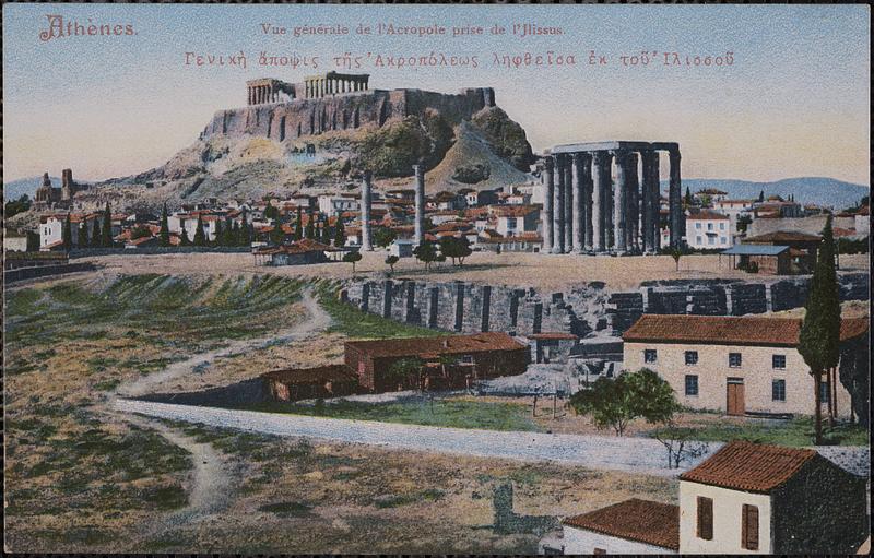 Vue générale de l'Acropole prise de l'Jlissus
