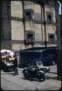 Bombed building, England
