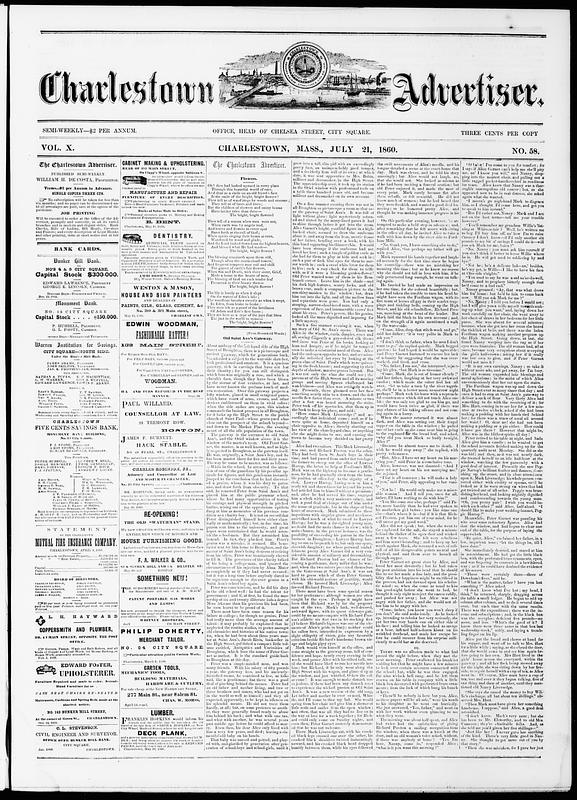 Charlestown Advertiser, July 21, 1860 - Digital Commonwealth