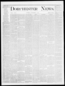 Dorchester News, November 08, 1873