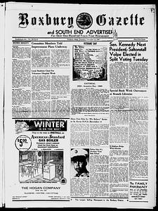 Roxbury Gazette and South End Advertiser, November 10, 1960